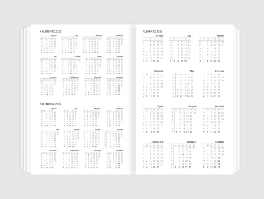 blok kalendarze tygodniowe A4 2026 dobre kalendarze dk smart design 2