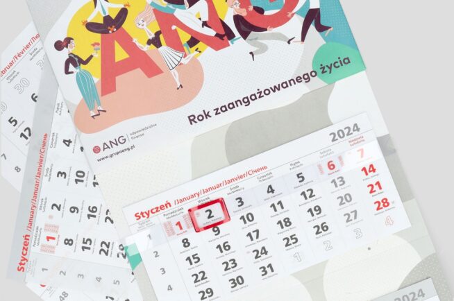 dzielne kalendarze dla firm