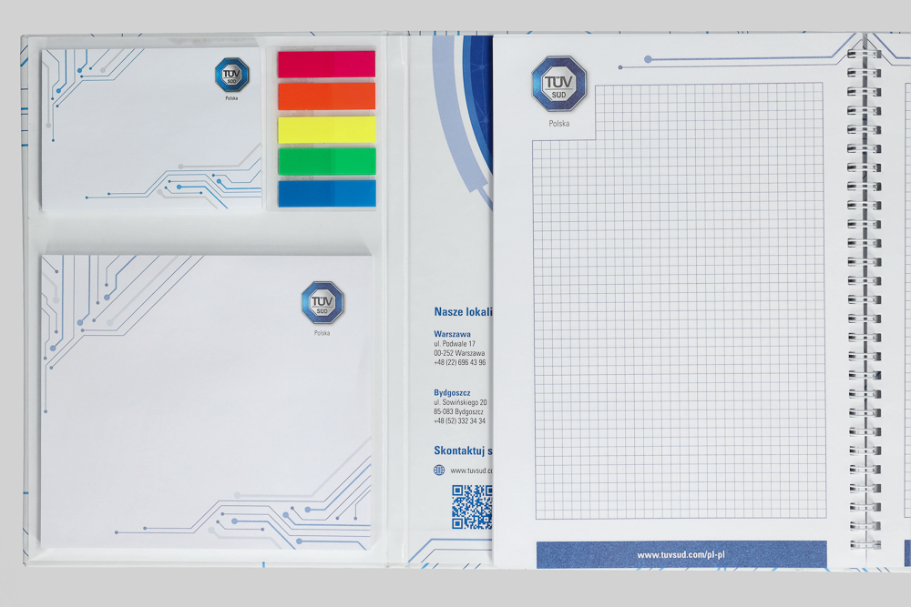 Produkcja organizera dla TÜV SÜD