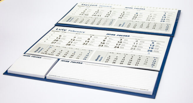 jelux kalendarz biurkowy scienny piramidka notes hybryda bezdaty 4 654x349